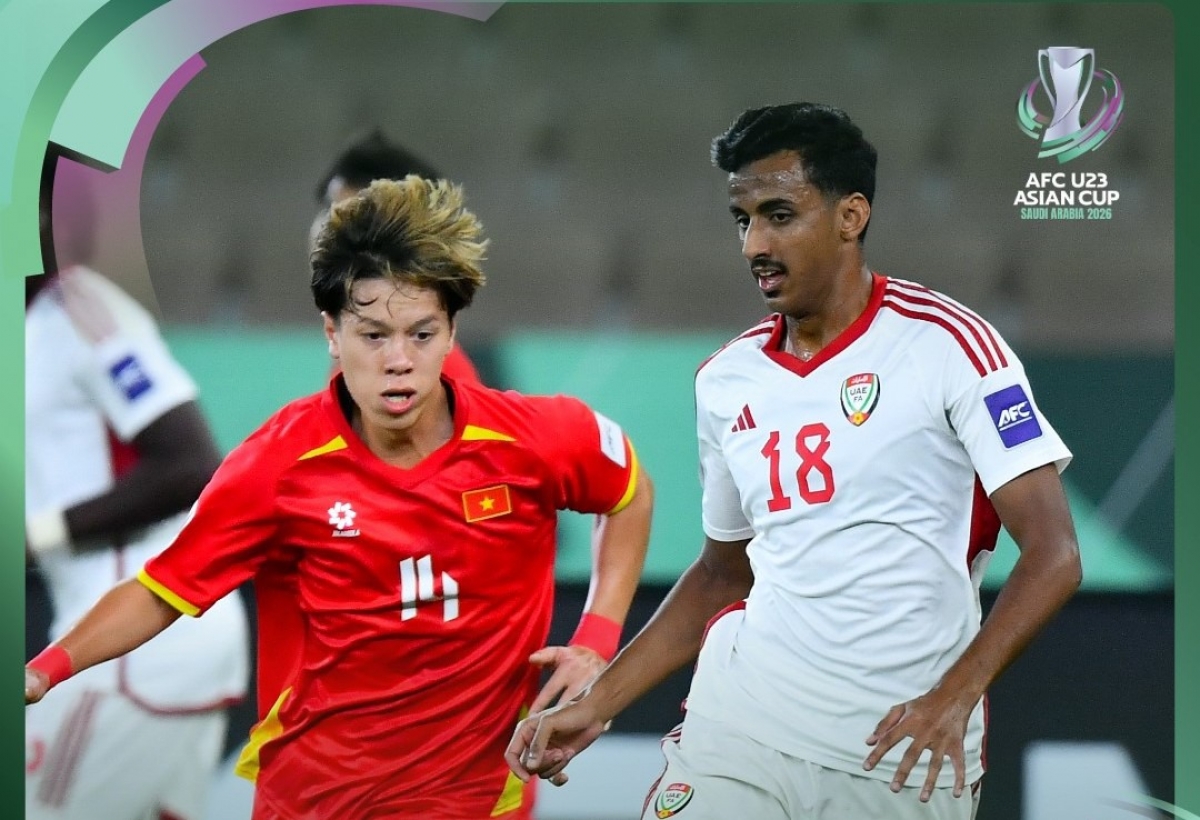 Viktor Lê rời sân đã mở ra bước ngoặt của trận đấu (Ảnh: AFC)