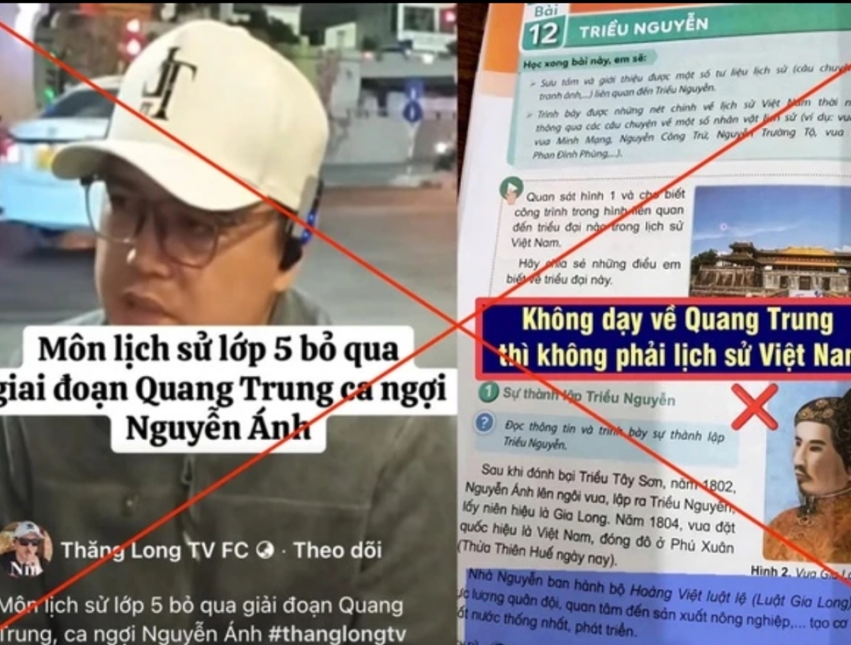 Bộ GD-ĐT chỉ ra một số tài khoản lan truyền thông tin xuyên tạc nội dung sách giáo khoa Lịch sử-Địa lý lớp 5