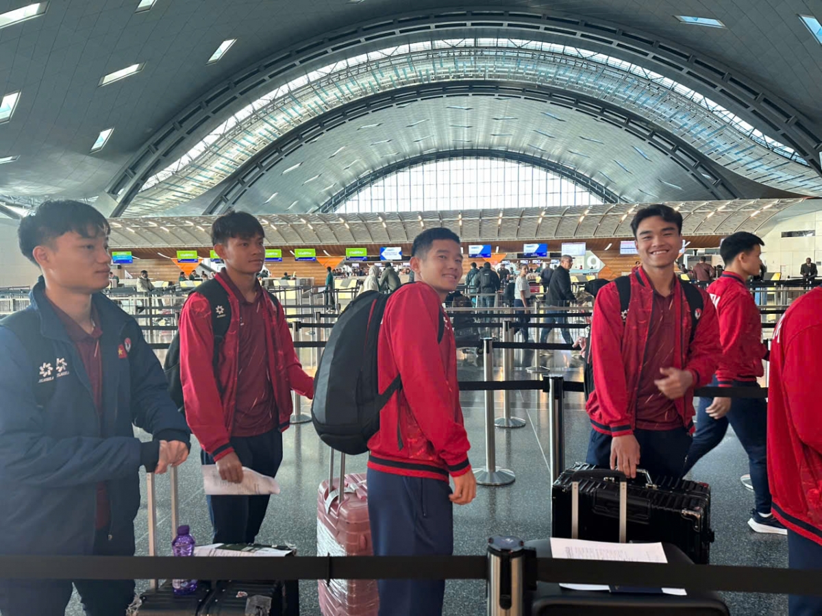 Toàn đội thể hiện một tinh thần thoải mái, vui tươi trước giải đấu lớn (Ảnh VFF)