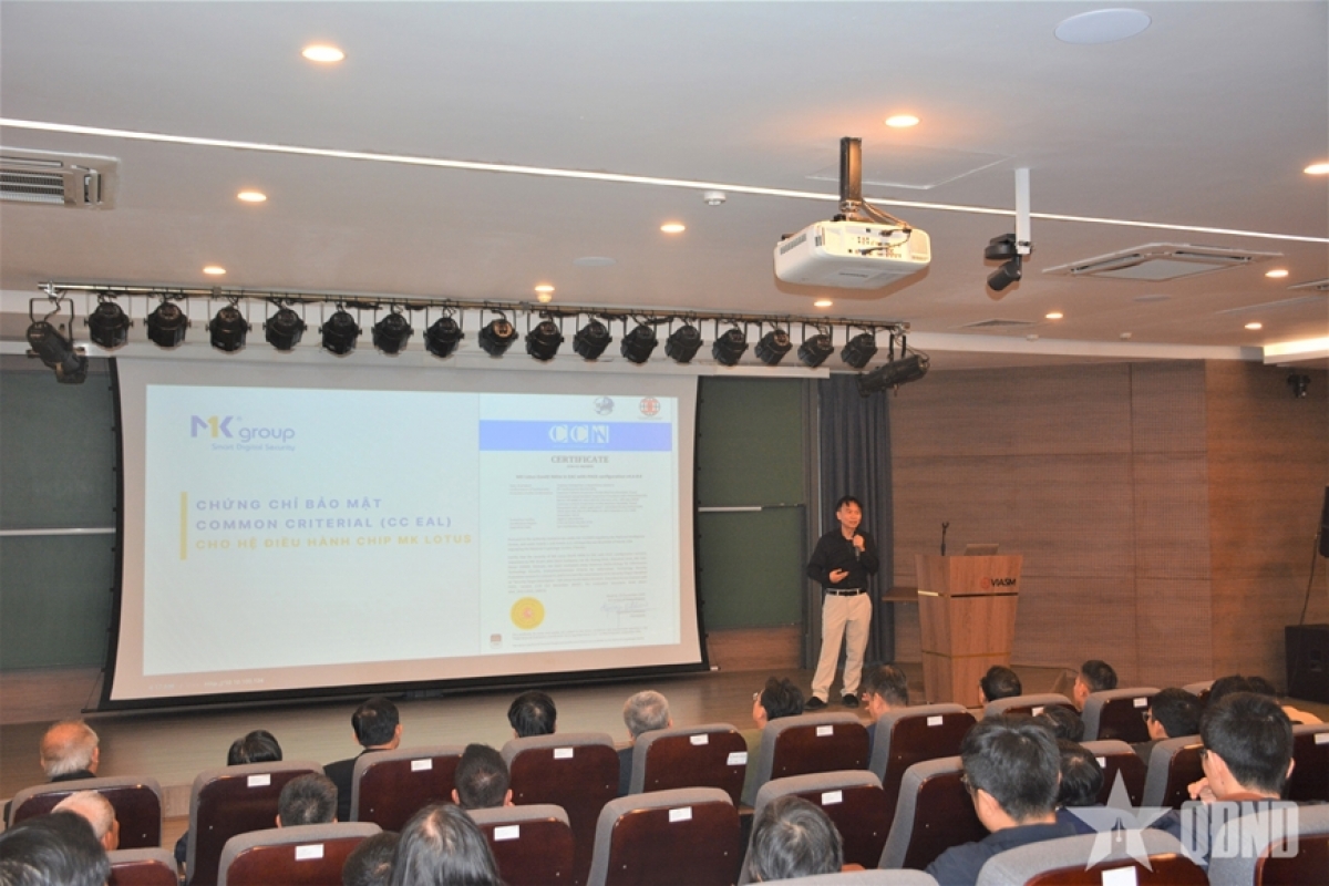 Tập đoàn MKGroup giới thiệu tiêu chuẩn bảo mật quốc tế CC EAL 5+ cho Lotus GovID
(Ảnh VIASM )