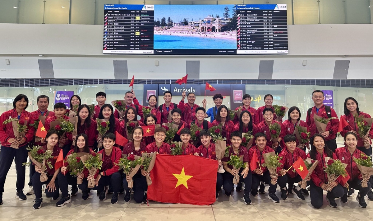 Đội tuyển nữ Việt Nam tự tin bước vào đấu trường châu lục (Ảnh: VFF)