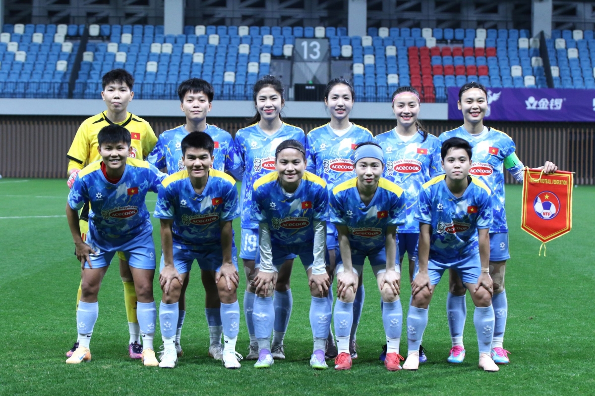 Đội hình xuất phát trong trận giao hữu vào tối 10/02 (Ảnh: VFF)