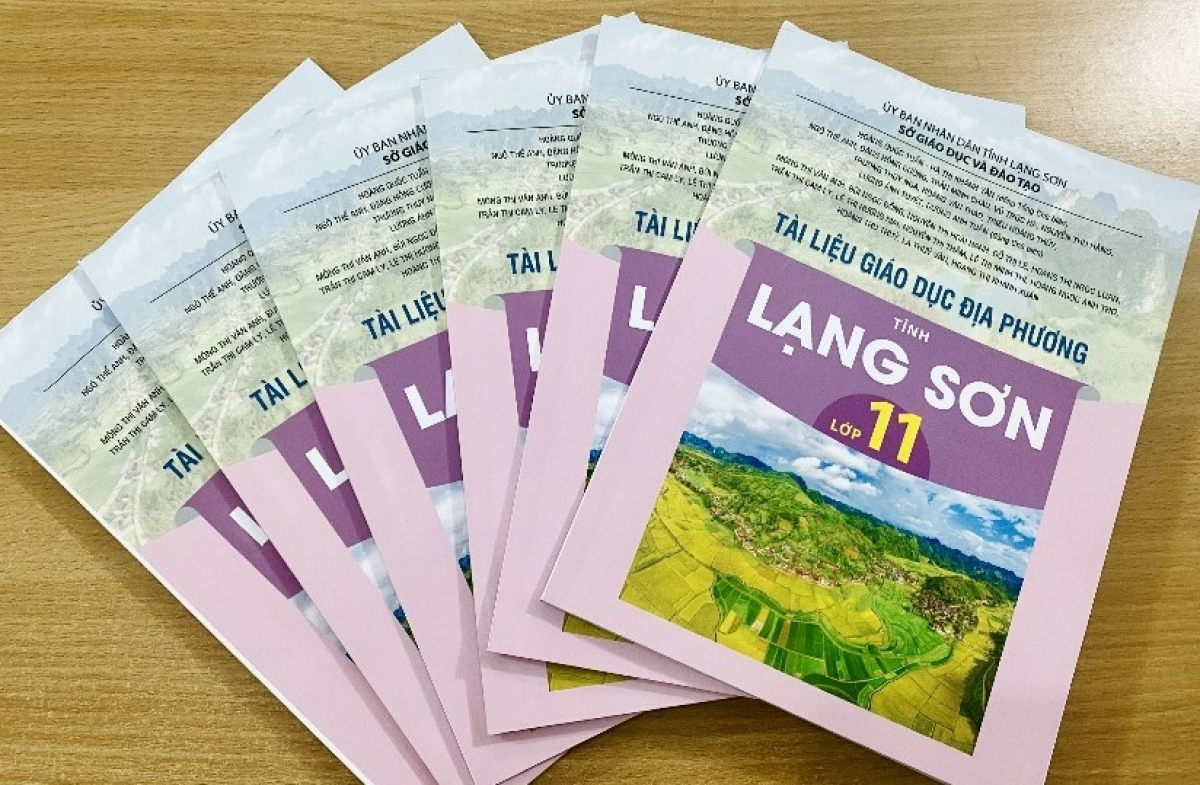 Tài liệu Giáo dục địa phương tỉnh Lạng Sơn (Ảnh: Sở GD-ĐT Lạng Sơn)