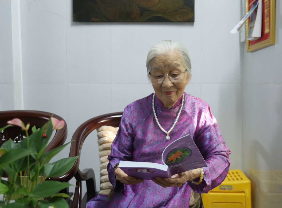 Nghệ nhân ẩm thực Mai Thị Trà. Ảnh VOV Miền Trung