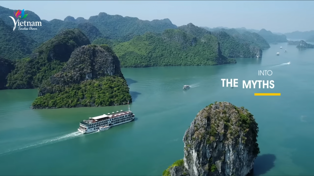 Vẻ đẹp vịnh Hạ Long, tỉnh Quảng Ninh (Ảnh từ Clip)