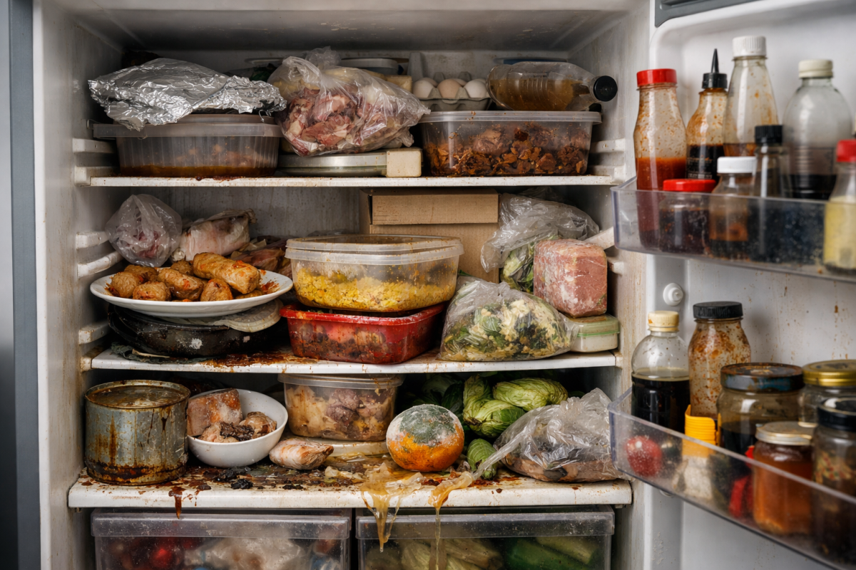 Tủ lạnh có thể trở thành ổ vi khuẩn nếu bảo quản thực phẩm không đúng cách, đặc biệt sau dịp Tết tích trữ nhiều đồ ăn