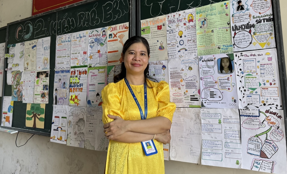 Cô Phạm Thị Bình, giáo viên Trường THCS&amp;THPT Ba Hòn (An Giang). Ảnh: NVCC