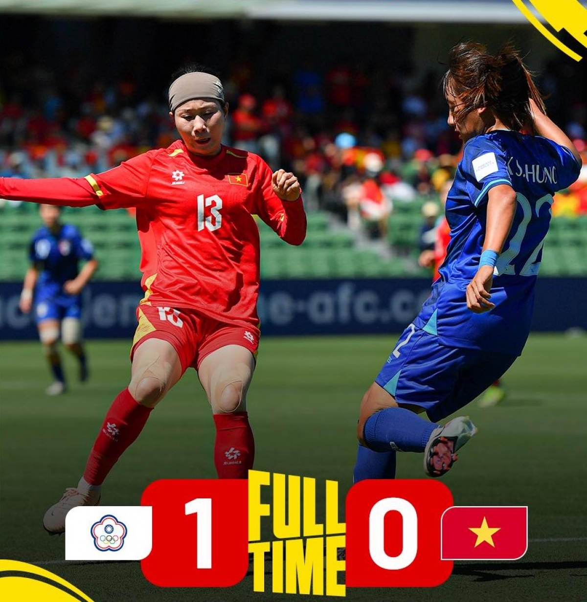 ĐT nữ Việt Nam nhiều khả năng sẽ đi tiếp với tư cách đội đứng thứ 3 xuất sắc (Ảnh: VFF)