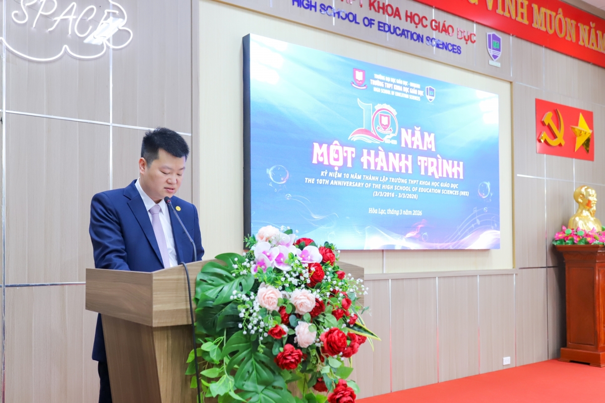 PGS.TS Phạm Đức Hiệp - Hiệu trưởng trường THPT Giáo dục ( HES) - Ảnh : VNU 