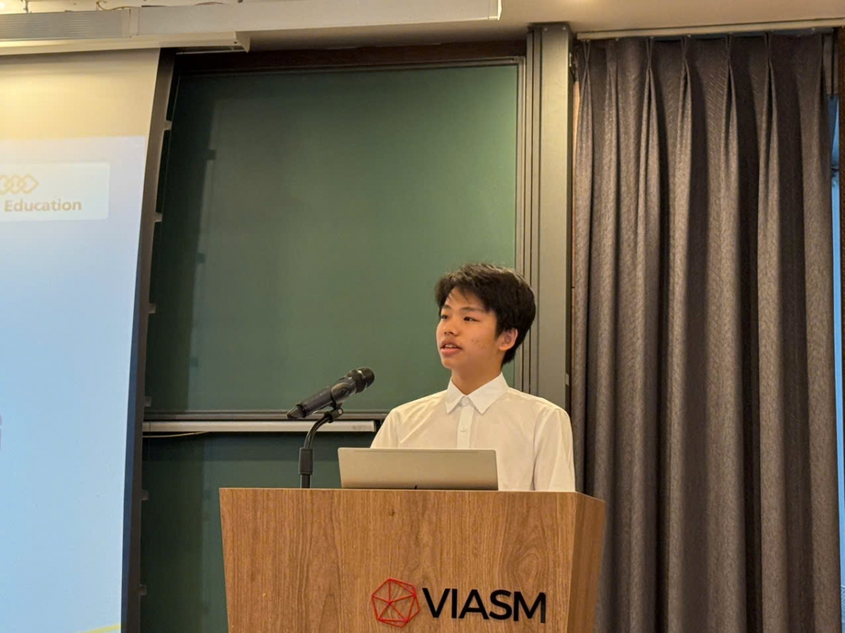 Trần Anh Quân - Học sinh Trường THPT Chuyên Lê Quý Đôn, tỉnh Điện Biên (Ảnh: Thu Lương)