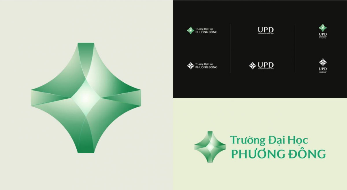 Hệ thống nhận diện mới của Trường Đại học Phương Đông (Ảnh ĐH Phương Đông)