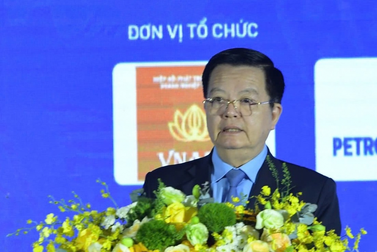 Phó Thủ tướng Chính phủ Mai Văn Chính phát biểu tại Diễn đàn quốc gia “Văn hóa với doanh nghiệp” năm 2026. Ảnh: Phạm Sỹ