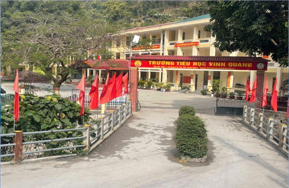 Trường Tiểu học Vinh Quang, xã Hoàng Su Phì (Tuyên Quang). Ảnh: NVCC