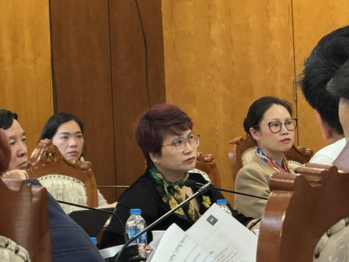 PGS.TS Nguyễn Thu Thủy, Cục trưởng Cục Hợp tác quốc tế, Bộ Giáo dục và Đào tạo (Ảnh: Thu Lương)