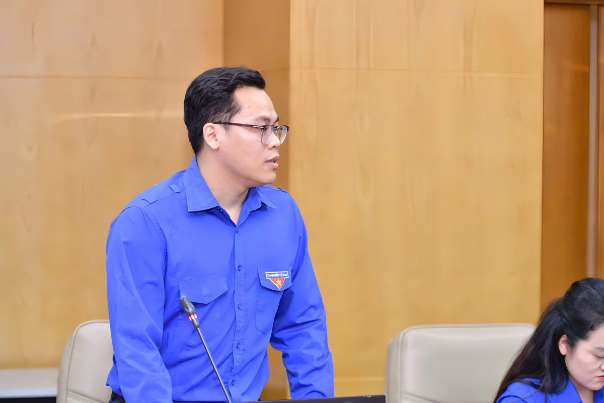 Thầy Trương Khải Minh, Bí thư đoàn thanh niên Học viện Thanh thiếu niên Việt Nam. Ảnh: NVCC
