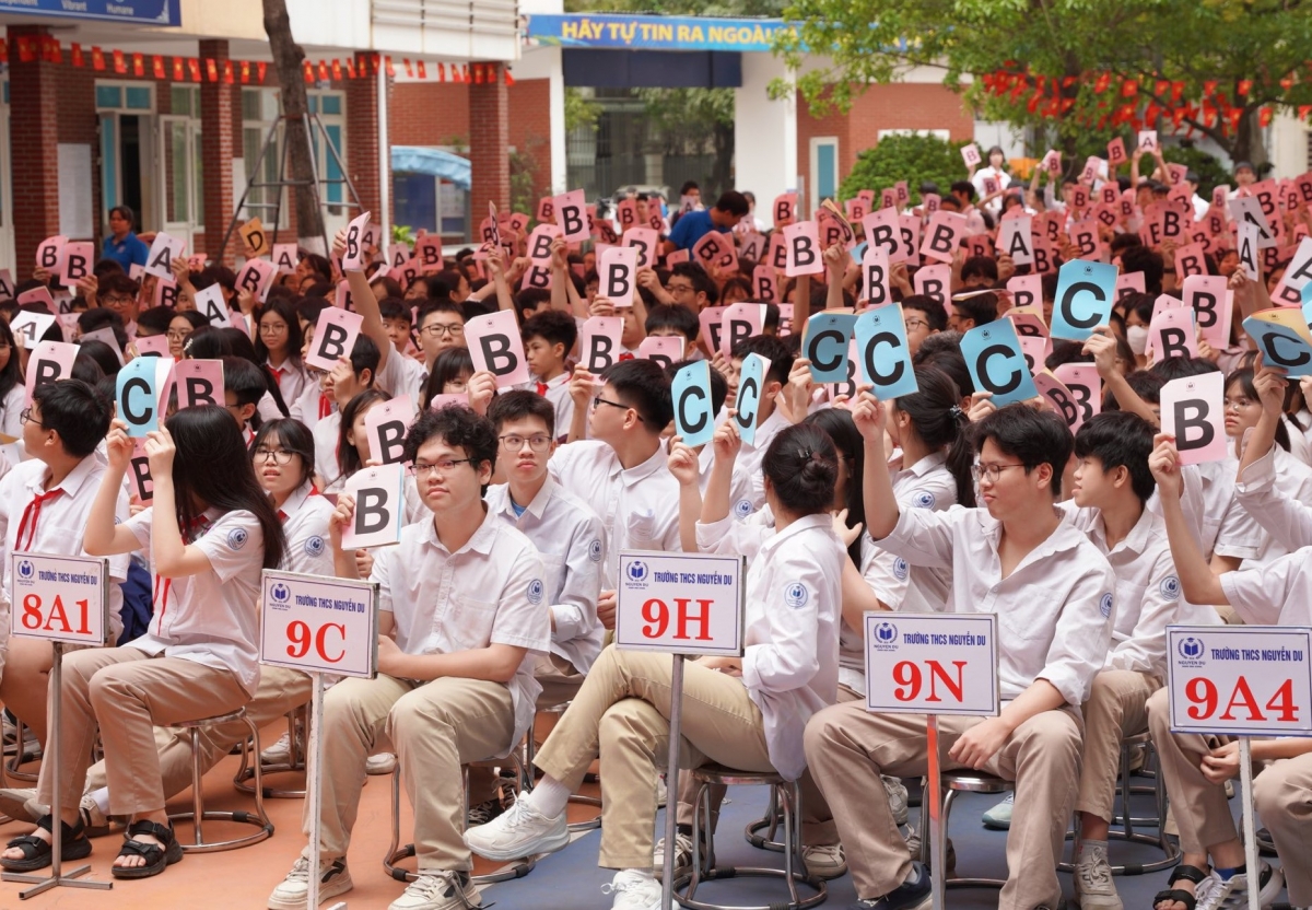 (Ảnh minh họa: Trường THCS Nguyễn Du, Hà Nội)