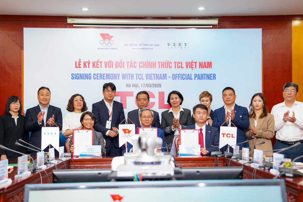 TCL sẽ đồng hành với các hoạt động của TTVN sau khi kí kết đối tác với VOC (ảnh: BTC)