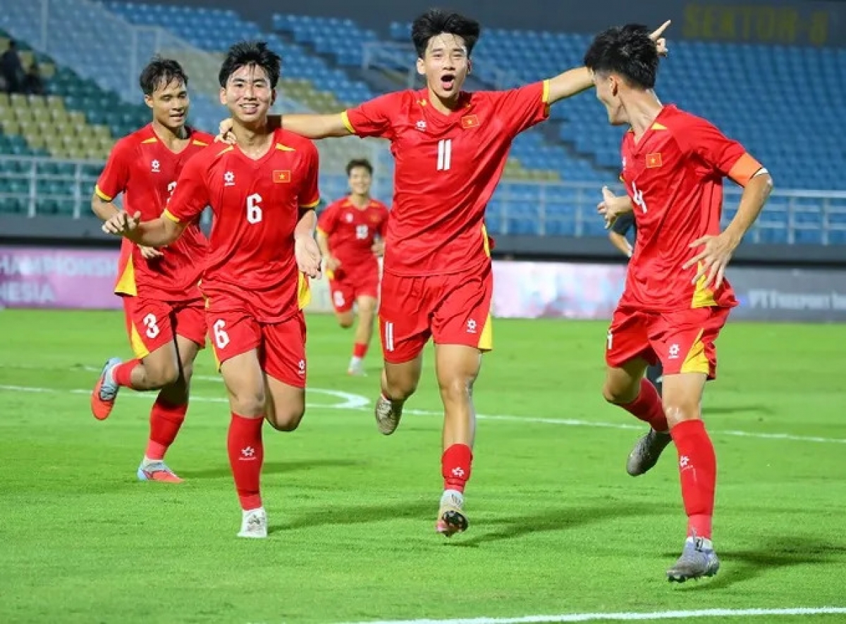 U17 Việt Nam lần thứ 4 giành chức vô địch Đông Nam Á. Ảnh: VFF.