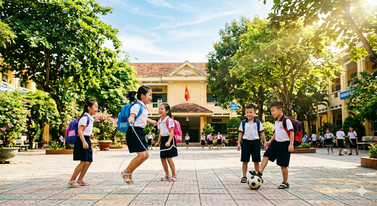 Chăm sóc, giáo dục, bảo vệ trẻ em chính là trách nhiệm với tương lai đất nước. Ảnh minh họa