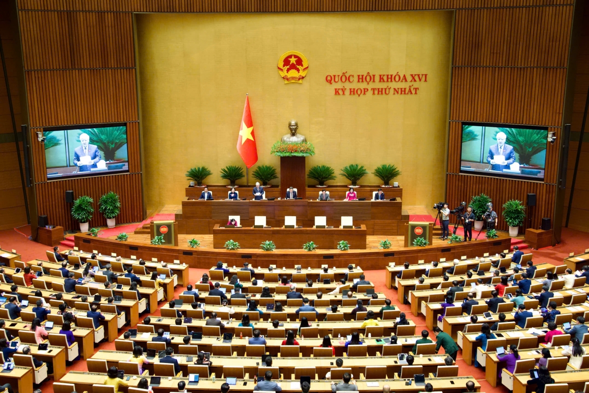 Toàn cảnh Phiên bế mạc Kỳ họp thứ Nhất, Quốc hội khóa XVI (Ảnh: Quochoi.vn)