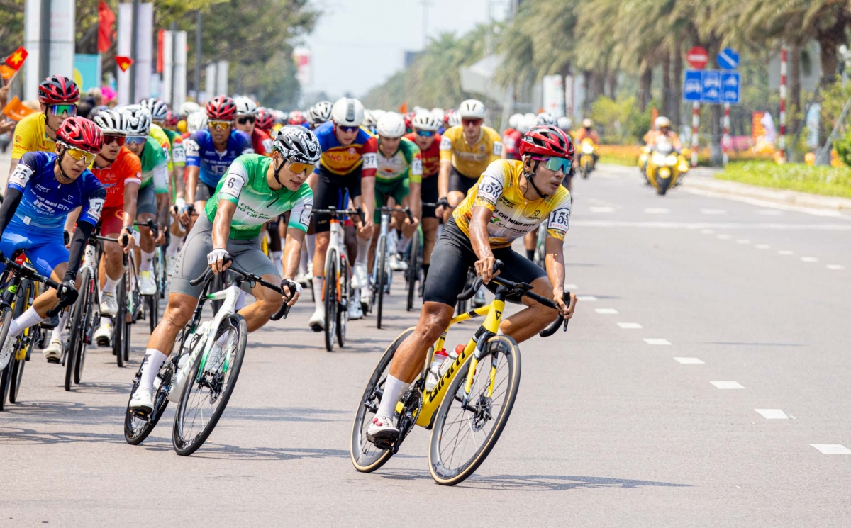 Giải xe đạp Cúp truyền hình TP.HCM, HTV-Tôn Đông Á 2026 đã trải qua 13 chặng đua (ảnh: BTC)