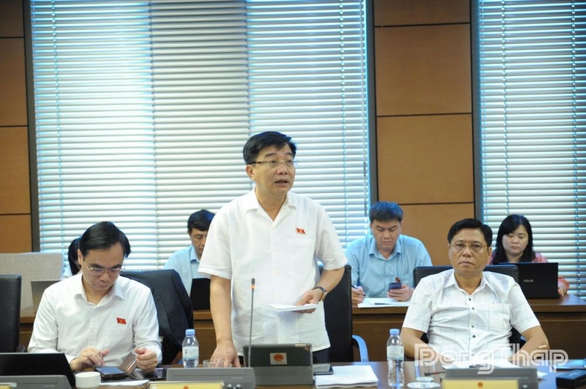 Đại biểu Nguyễn Minh Sơn, đoàn đại biểu Quốc hội tỉnh Đồng Tháp (Ảnh: Quochoi.vn)