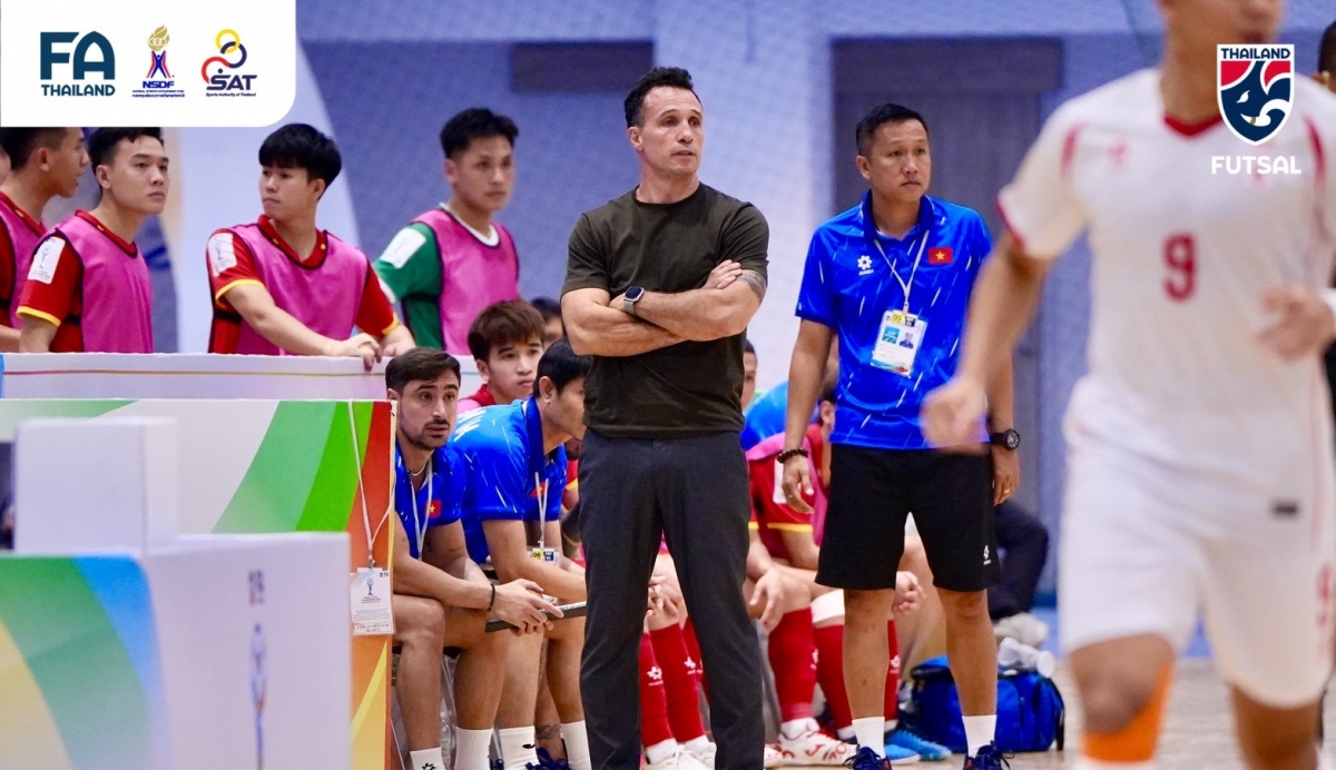HLV Giustozzi có thể hài lòng với màn thể hiện của các gương mặt trẻ (Ảnh: Futsal Thailand)