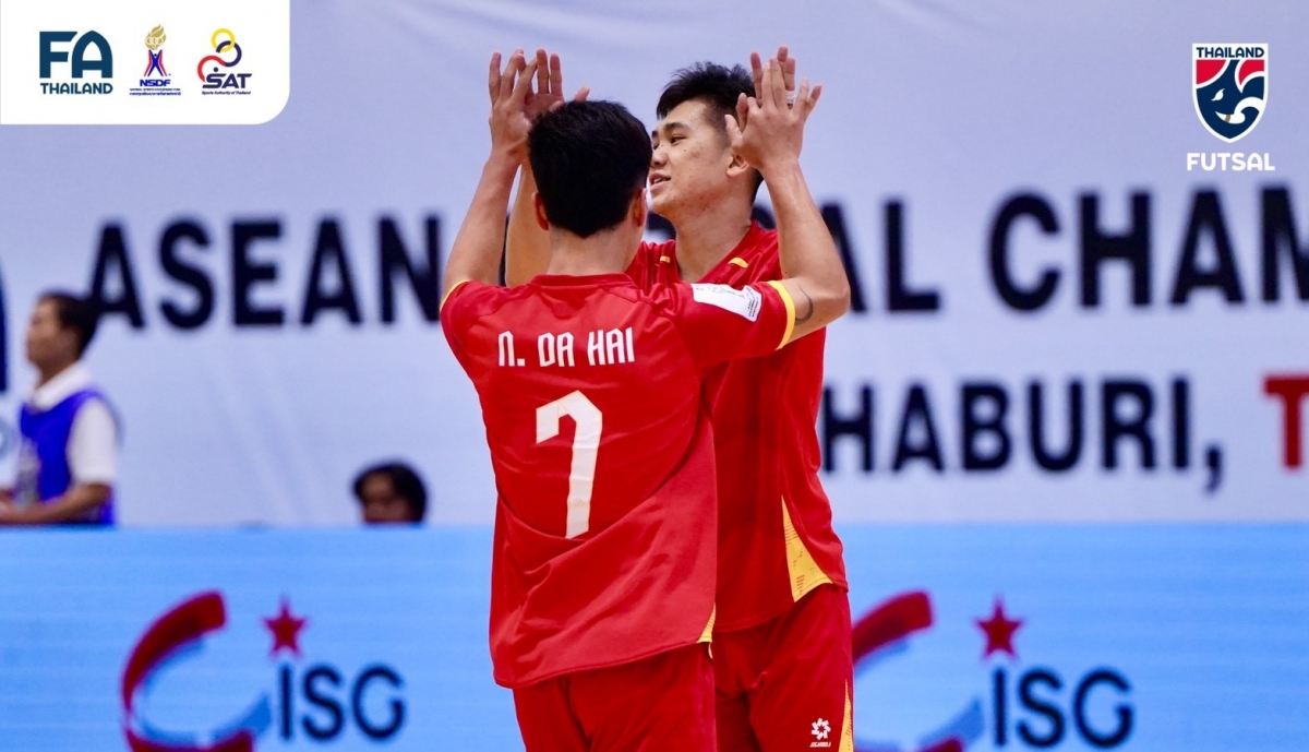Đa Hải góp công lớn với cú đúp bàn thắng (Ảnh: Futsal Thailand)