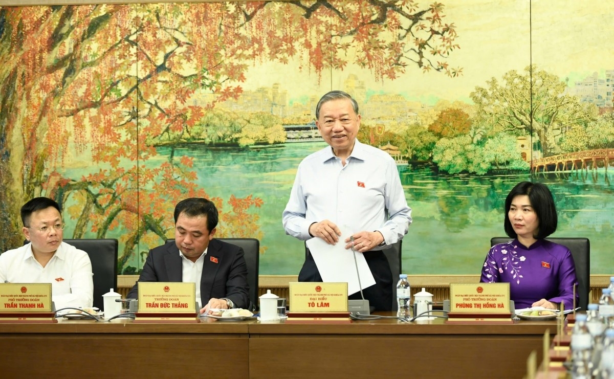 Tổng Bí thư, Chủ tịch nước Tô Lâm phát biểu thảo luận tại tổ về dự án Luật Thủ đô