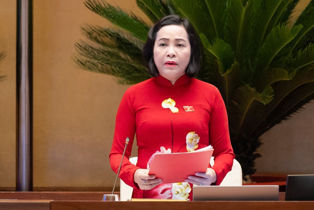 Phó Chủ tịch Quốc hội Nguyễn Thị Thanh điều hành nội dung thảo luận (Ảnh: Quochoi.vn)