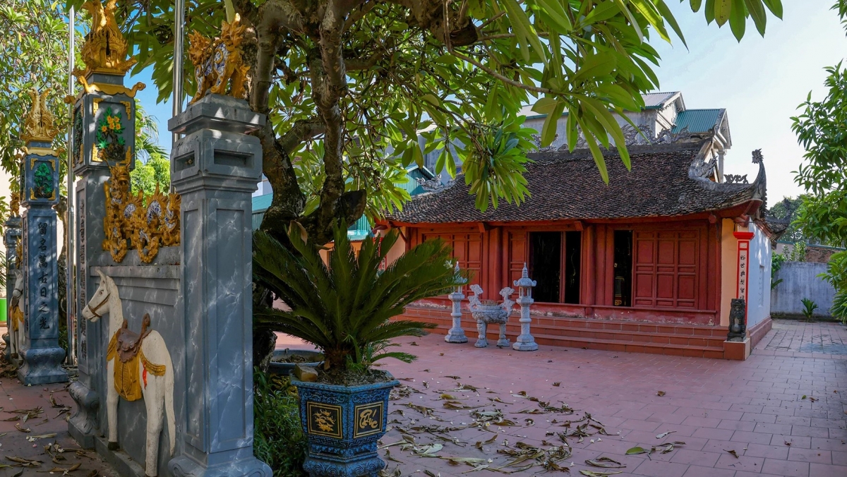 Đền thờ Lưỡng quốc Tiến sĩ Triệu Thái (còn gọi là Đền Đồng Ích) tại xã Tiên Lữ, tỉnh Phú Thọ. Ảnh: baophutho.vn