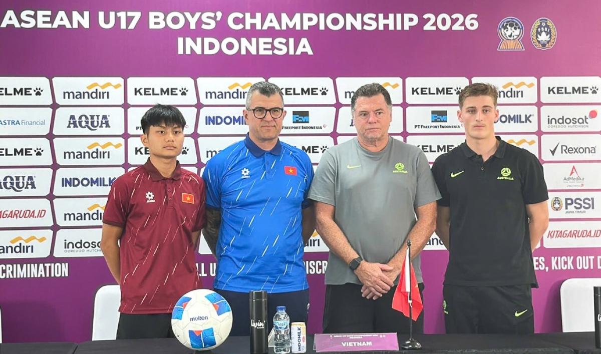  U17 Việt Nam và U17 Australia đều rất tự tin trước trận chung kết sớm (Ảnh: VFF)