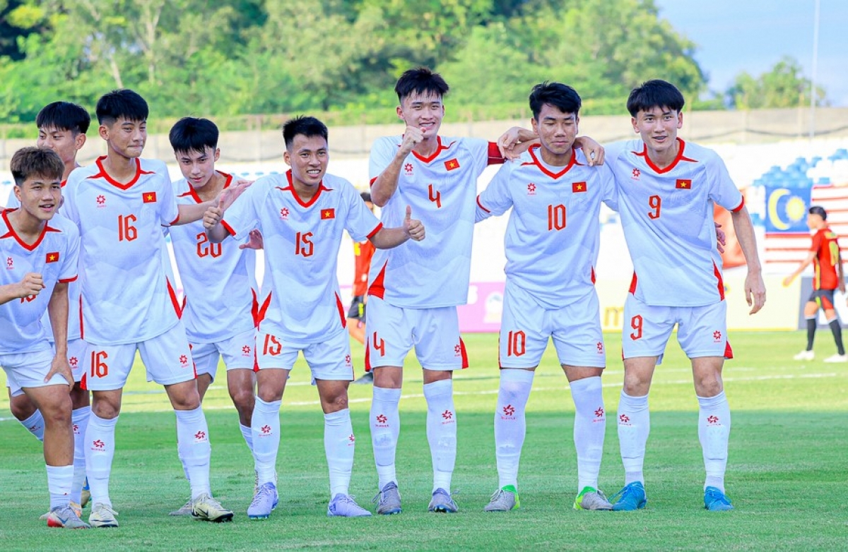 U17 Việt Nam khảng định vị thế ứng viên vô địch (Ảnh: VFF)