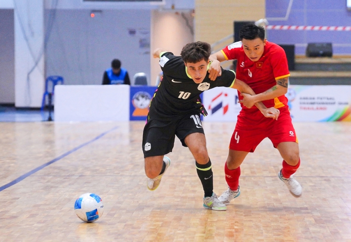 Đội tuyển futsal Việt Nam nhập cuộc đầy tự tin trước Australia (ảnh VFF)