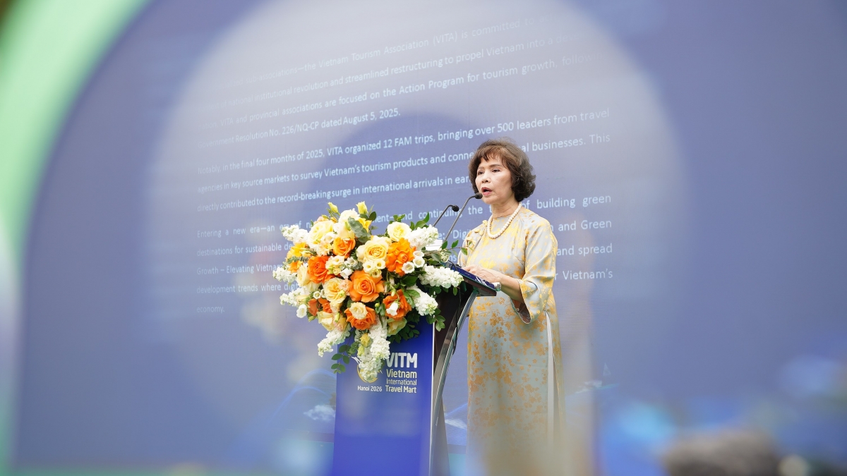 Bà Cao Thị Ngọc Lan, Phó Chủ tịch Hiệp hội Du lịch Việt Nam. Ảnh: BTC