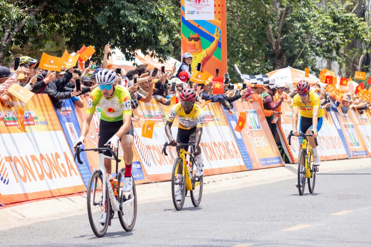 Các ngoại binh cán đích đầu tiên tại Đà Lạt (ảnh: BTC)