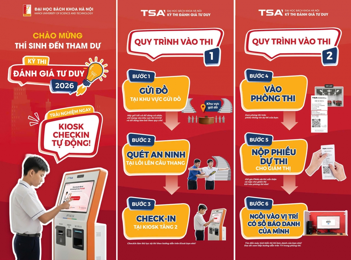 Những lưu ý thí sinh cần biết khi tham dự kỳ thi Đánh giá tư duy 