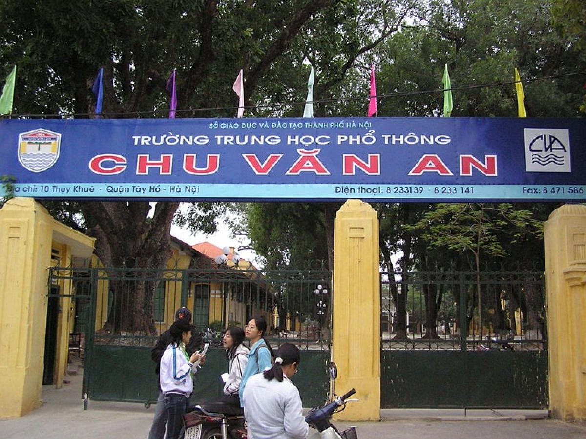 Trường THPT chuyên Chu Văn An. Ảnh minh họa