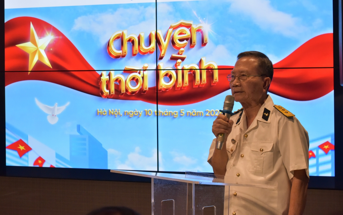 Ông Nguyễn Đình Quốc - Cựu chiến binh, Sỹ quan đoàn tàu không số (Đoàn 125 Hải quân), đại diện Bảo tàng Chiến sĩ cách mạng bị địch bắt tù đày. Ảnh: BTC