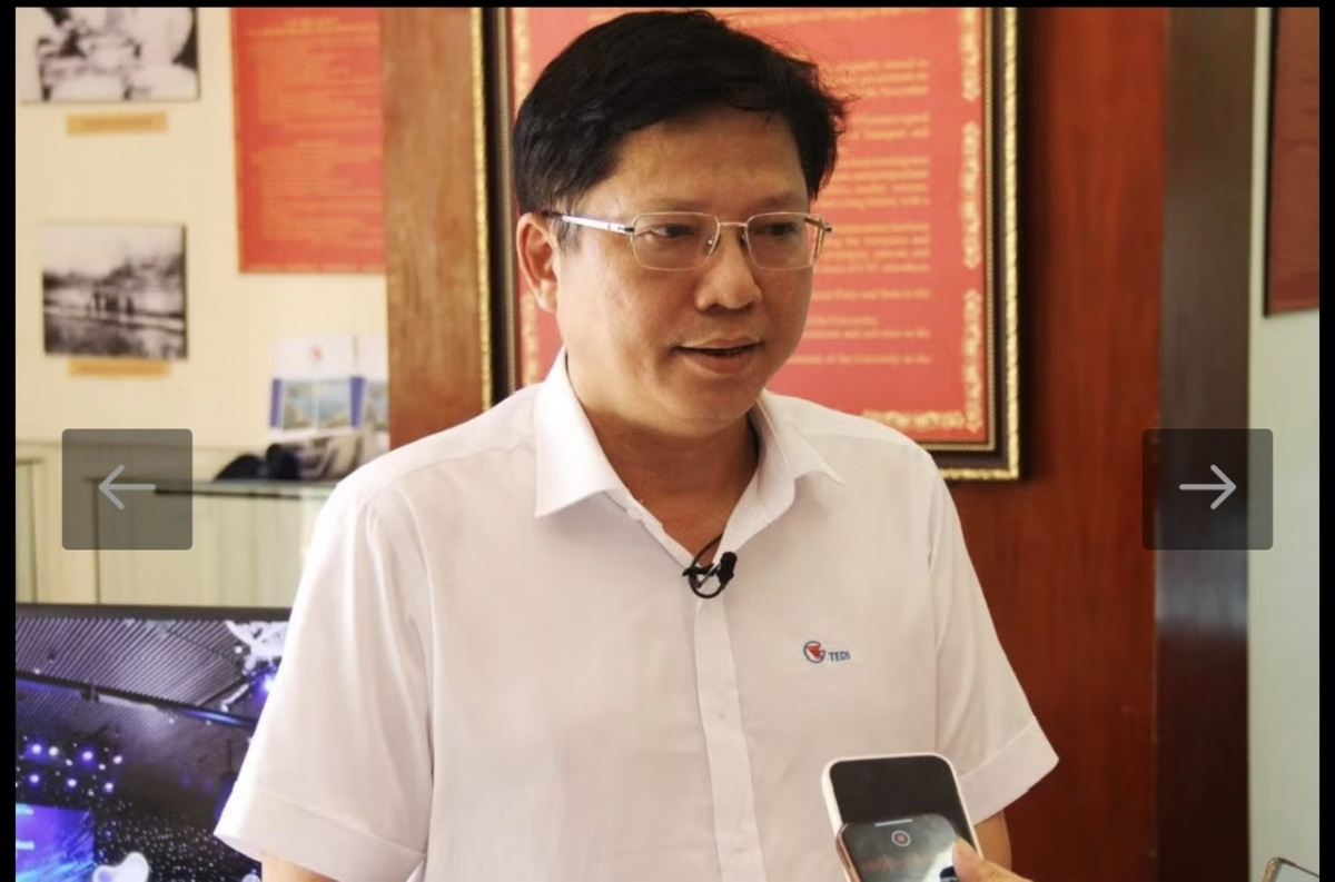 Ông Nguyễn Công Tâm -Trưởng phòng Tổ chức cán bộ-Lao động, Tổng công ty Tư vấn thiết kế Giao thông vận tải (TEDI) ( Ảnh : Thu Lương )