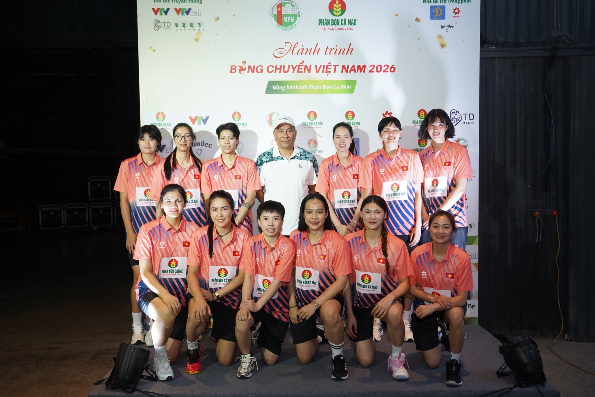 Các thành viên ĐTQG tham dự “Hành trình bóng chuyền Việt Nam 2026” (ảnh: BTC)