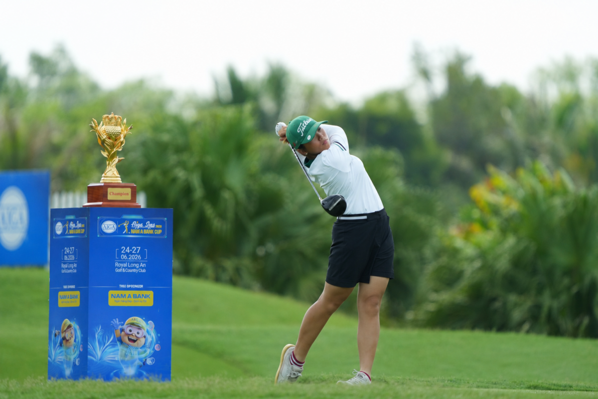 Golfer chủ nhà Anna Le duy trì ưu thế sau vòng 2 để đăng quang ngôi vô địch bảng Nữ (ảnh: BTC)