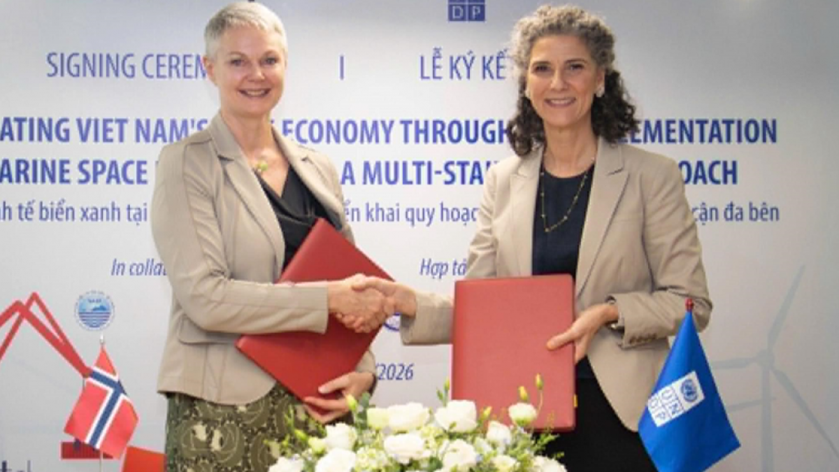 Chương trình Phát triển Liên Hợp Quốc (UNDP) và Đại sứ quán Na Uy tại Hà Nội ký kết thỏa thuận hợp tác mới thúc đẩy phát triển kinh tế biển Việt Nam