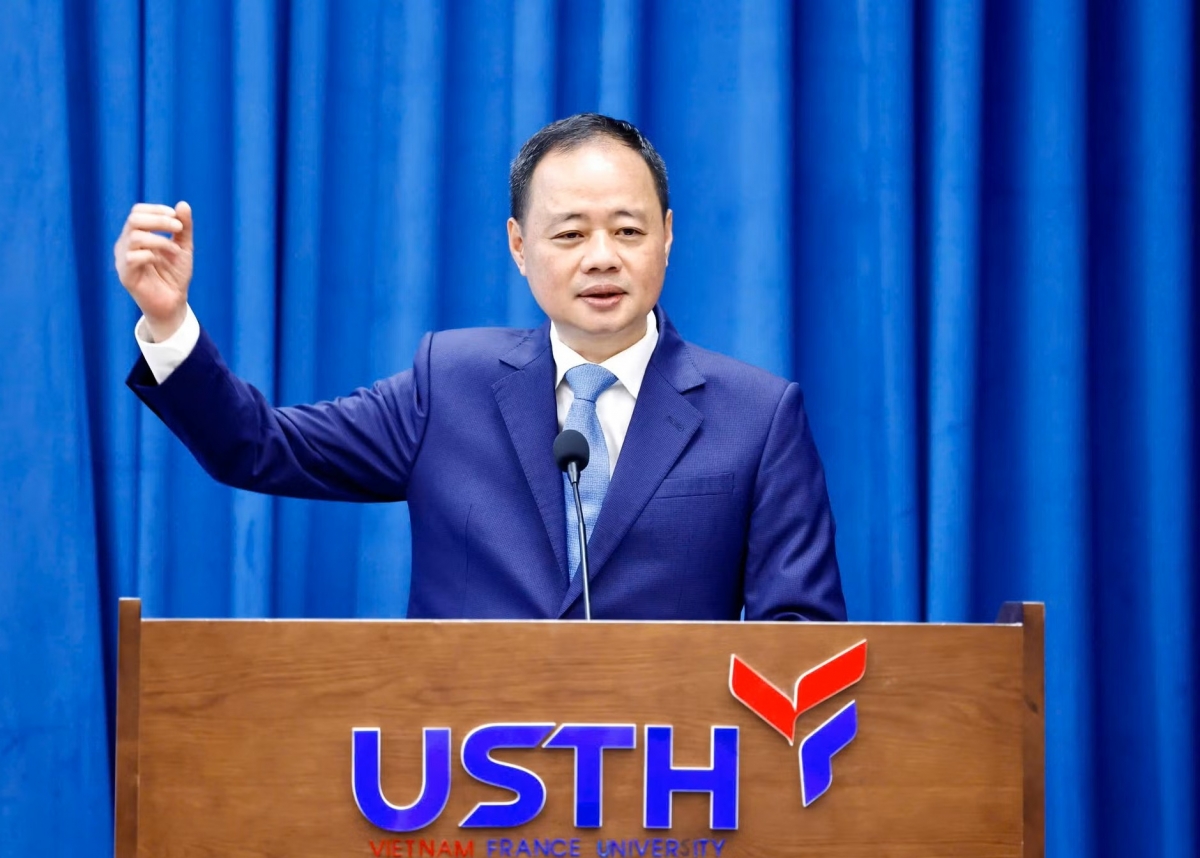 GS.TS Trần Hồng Thái, Ủy viên BCH Trung ương Đảng, Chủ tịch Viện Hàn lâm Khoa học và Công nghệ Việt Nam. (Ảnh: BTC)