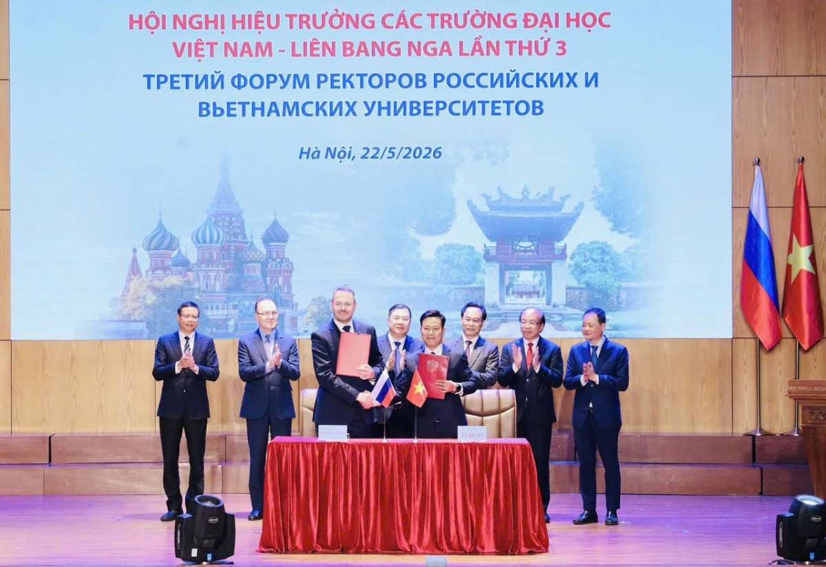 Nhiều hoạt động ký kết hợp tác giữa Bộ GD-ĐT Việt Nam và Bộ Khoa học và Giáo dục đại học Liên bang Nga (Ảnh: MOET)