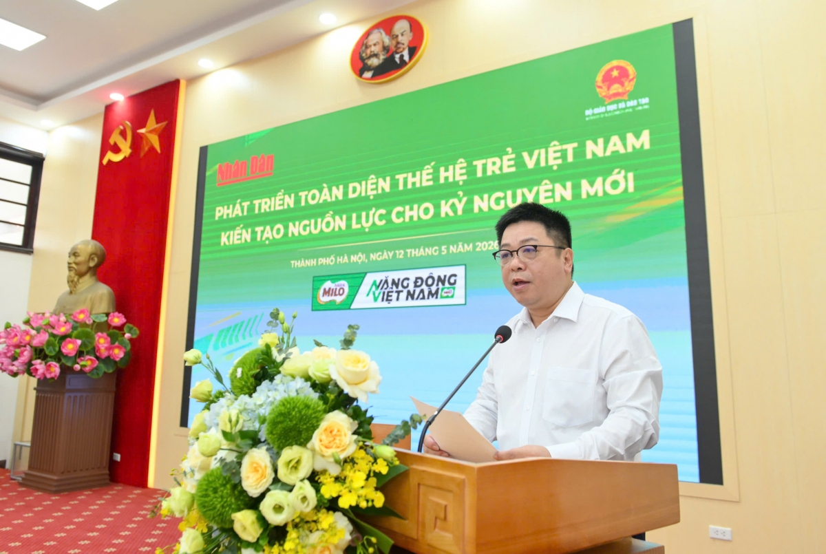 Ông Quế Đình Nguyên (Phó TBT Báo Nhân dân) phát biểu khai mạc Hội thảo (Ảnh: BTC)