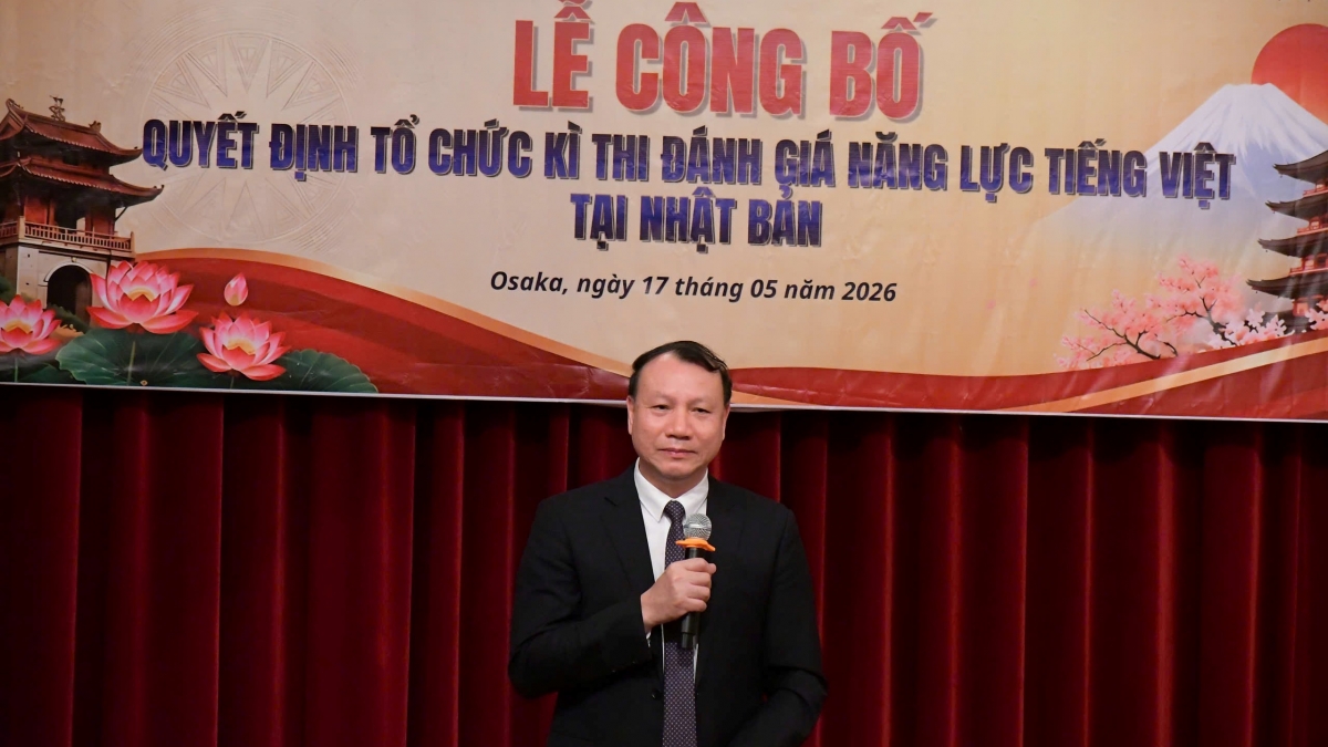 PGS. TS. Nguyễn Đức Sơn, Hiệu trưởng Trường Đại học Sư phạm Hà Nội, đối tác quan trọng tham gia vào công tác tổ chức và đảm bảo chất lượng kỳ thi đánh giá năng lực tiếng Việt.Ảnh: BTC