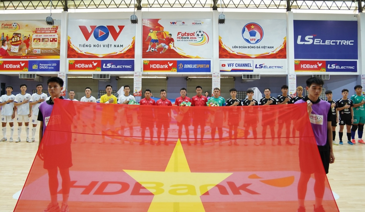 10 năm liên tiếp VOV phối hợp với VFF tổ chức hệ thống giải futsal quốc gia, với sự đồng hành của HDBank (ảnh: BTC)