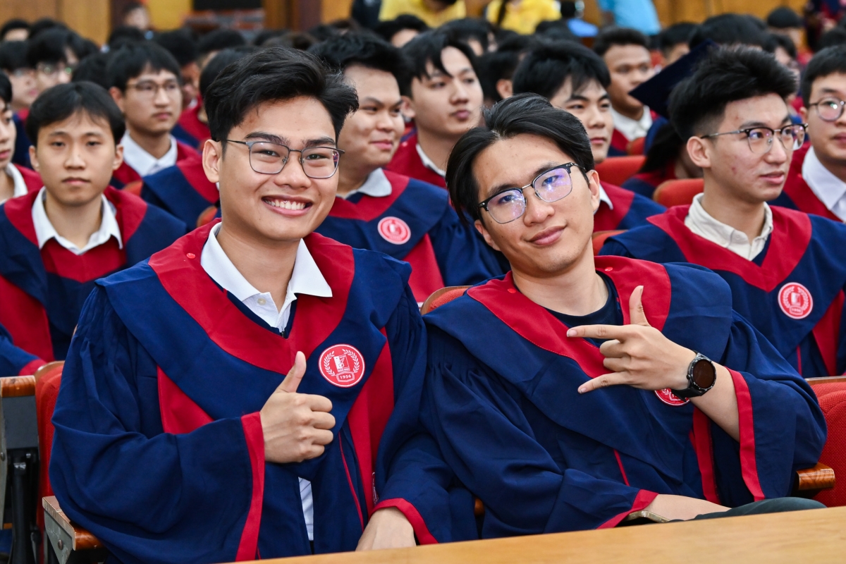 Sinh viên Đại học Bách khoa Hà Nội tại lễ tốt nghiệp (Ảnh: hust)