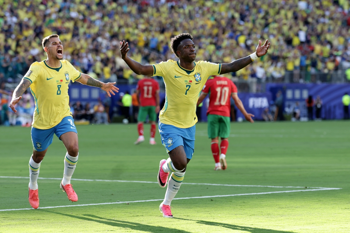 Vinicius Junior đưa trận đấu về vạch xuất phát (Ảnh: AP)